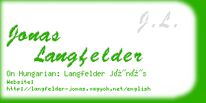 jonas langfelder business card
